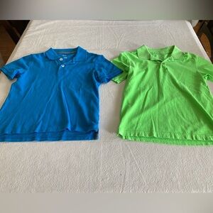 Kids Polo Shirt Blue and Lime Green size 8 Est 1989 & Arizona Medium Boys